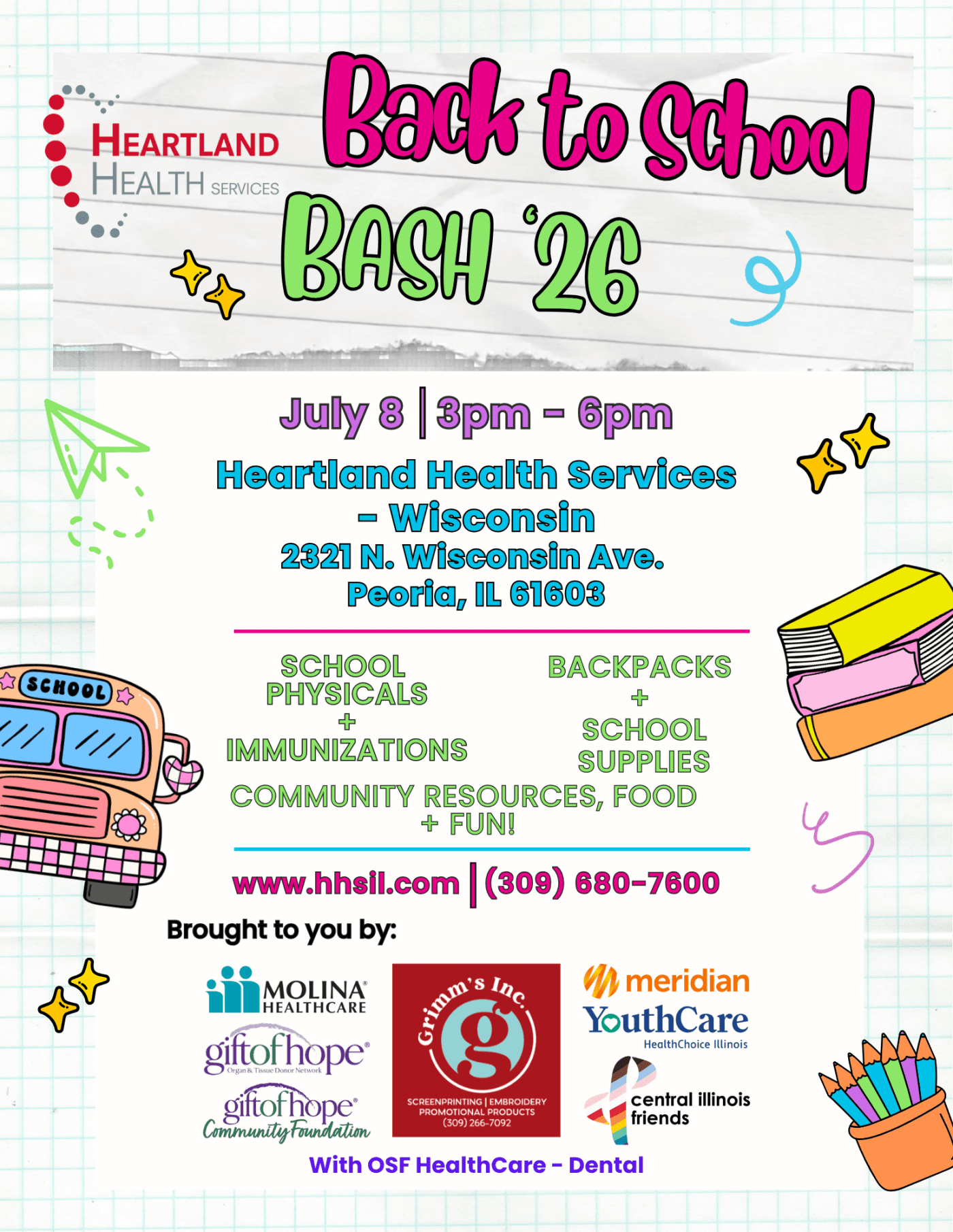 Back to School Bash 2026 Flyer